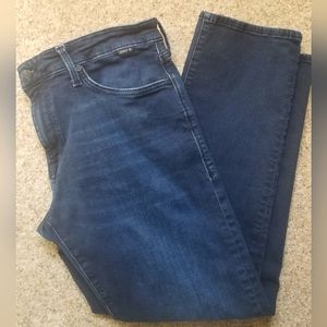 MAVI Zach Straight Leg Jeans Deep Blue Black Chicago, Size 34 x 30